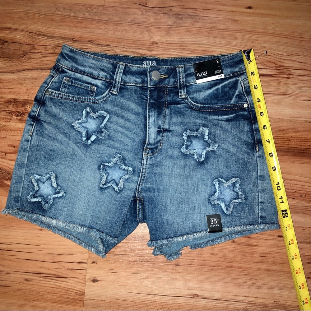 NEW ANA Denim Jean Shorts Blue Size 2 Women’s - Picture 7 of 15